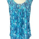 Classic Elements women's XL teal blue babydoll style sleeveless tank top Photo 0