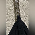 Michael Kors NWT  Crepe Tie Front Black Jumpsuit Silver Chain straps Size M P Photo 8