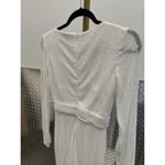 Mac Duggal Ieena for  Long Sleeve Sequined Midi Dress White Womens Size 0 Photo 5