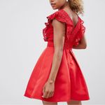 ASOS Women’s Petite  Little Mistress Frilly Lace Mini  Dress homecoming formal Photo 1