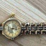 Galaxie by Elgin Diamond Ladies Watch Vintage Gold Tone Bracelet and Dial Photo 3