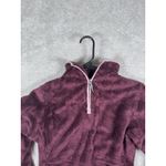 The North Face Women's Small Sherpa Fleece Pullover Sweater Purple 1/4 Zip Soft Photo 10