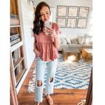 Free People  Maggie Ripped Crop Straight Leg Jeans in Paradise Blue Size US 25 Photo 13