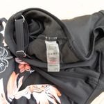 Womens Bikini Set Size S Black Floral High‎ Waist Sporty Tropical Summer Coastal Photo 3
