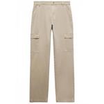 Mango  100% Cotton Pocket Cargo Jeans Tan Sand NWT Size 14 Photo 1