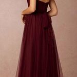 Jenny Yoo Annabelle Convertible Sweetheart Bridesmaid Dress NEW Size 6 Cabernet Photo 1