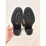 Tory Burch  Miller Tweed Lace-Up Block Heel Combat Boots Black Women's Size 8.5M Photo 7