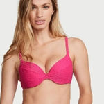 Victoria's Secret  Swim Mix & Match textured Twist Push Up Bikini Top Pink 36DD Photo 0