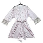 Vintage Lorraine Pink Nylon Lace Kimono Robe Feminine Coquette Size Small Photo 2