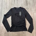 VERO MODA  Black Long Sleeve Blouse Photo 3