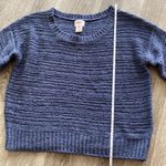 Mossimo Supply Co Mossimo target open weave crochet style knit blue short sleeve sweater XS Photo 3