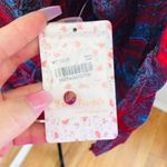 Free People Front V Cutout Print Tunic sz M Photo 4