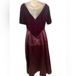 Alfred Angelo  Burgundy Formal Dress Size 9/10 Holiday Velvet Satin Gown Y2K 90’s Photo 1