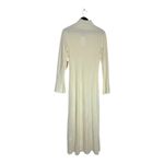 Caara NWT Cream Ribbed Knit High Neck Sweater Dress Wool Blend Size Medium Photo 1