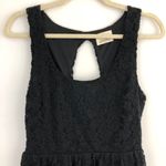 Pins & Needles  Open Back Peplum Lace Dress Cut Out Sleeveless Mini Black Photo 6