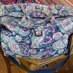 Vera Bradley Vibrant Floral diaper/baby Bag with Navy Accents Photo 2