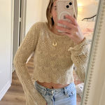 American Threads Knit Flare Sleeve Top Photo 0