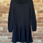 Vineyard Vines 100% Merino Wool Sweater Dress Cowl Neck Women’s Large Navy White Photo 0