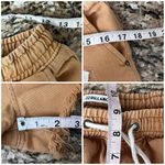 Billabong  Coast Line Denim Shorts S Tan Orange Low Rise Frayed Hem Beach Coastal Photo 3