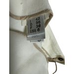 Brunello Cucinelli White Mid Rise Straight Leg Flat Front Trouser Dress Pants 6 Photo 9