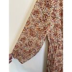 Indigo Rose Pleated Dress Floral 2x Long Sleeve Modest prairie‎ Size XXL Photo 2