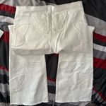 I am gia I.AM.GIA White Butterfly Flare Jeans Photo 2