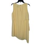 White House | Black Market WHBM Women's Top Tank Lined Tiered Tunic Asymmetrical Sleeveless Yellow Small Photo 9