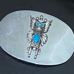 Vintage Southwestern Sancrest Eagle Turquoise Silver Photo 1