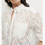 Veronica Beard Aderes Eyelet Shirt in White - Size 16 - NWT Brand new! Photo 1