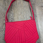 Vera Bradley  Women's Cotton Bucket Crossbody Purse Solid Cardinal Red Photo 0