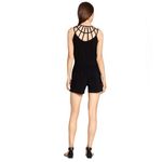 White House | Black Market Size 2 Romper Lattice Caged Neckline NWT WHBM Photo 2