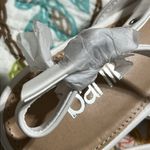 Bar III  Womens 6.5M White Studded Padded Josee Pointed Toe Block Heel Buckle Photo 4