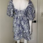 Storia square neckline, puffed sleeves, and a purple and white floral Size L.#85 Photo 5