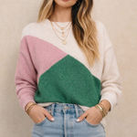 Boutique 🏷️NWT Pinch colorblock Longsleeve sweater crew neck medium Winter Festival Photo 1