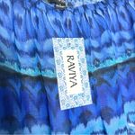 NWT Raviya Sheer Blue Boho Swim Cover Up Wide Leg Beach Palazzo Pants Size Large Photo 4