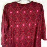 Fresh Produce NWT  Diamond Santa Barbara Shirt Sz Small Burgundy Photo 6