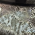 PINK - Victoria's Secret Pink Victoria Secret Black Silver Snakeskin Metallic Suitcase Large Carry On Photo 1