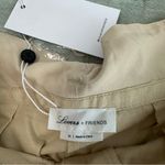 Lovers + Friends  Khaki Linen Blend Paperbag Waist Pants Size XS NWT Photo 2