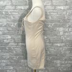 Sadie & Sage Cream Lace Up Bodycon Mini Dress Photo 2