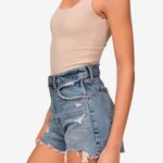 Abercrombie & Fitch The 4” Mom Short High Rise Medium Destroy Distressed Sz 26/2 Photo 1