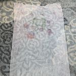 Vintage Sheer Floral Scarf Light Pink Photo 2