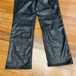 Gap Faux Leather Pants Womens Size 8/29 Short Cheeky Straight High Rise Black Photo 2
