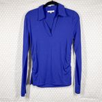 Madewell  Blue Side Cinch‎ Long Sleeve Polo Top Photo 1