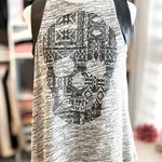 Promod Gray Skull with Faux Leather Accent Size M Photo 0