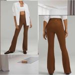 Lululemon  Groove Pant Super High Rise Flare Pants Nulu Size 8 Roasted Brown Photo 1