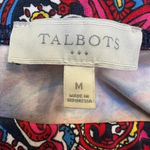 Talbots | Bright Colorful Bohemian Print Pencil Skirt Size Medium M Photo 6