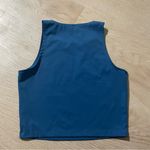 Women's Blue Athletic Cropped Top Tank Size M Photo 1