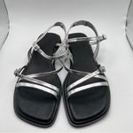 Vagabond NWB  Women's Shoemakers Izzy Sandal metallic silver  black size 40 US 10 Photo 10