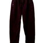 ZARA plum purple mom jeans classic cinched waist comfortable cotton pants trendy Photo 0