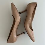 Sergio Rossi Patent Nude Leather 3” Heel Pumps in Women’s Size 37 Tan Photo 2